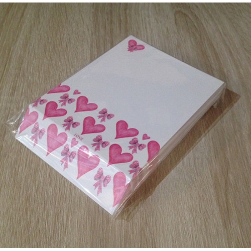 Slant Pad Rebecca Rose Love Hearts