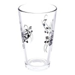 Pint Glass WAVY Staff Design