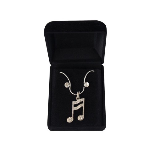 Necklace & Earrings Musical Note Semiquaver
