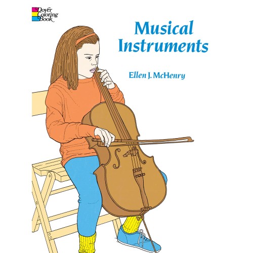 Musical Instruments Colouring Book
