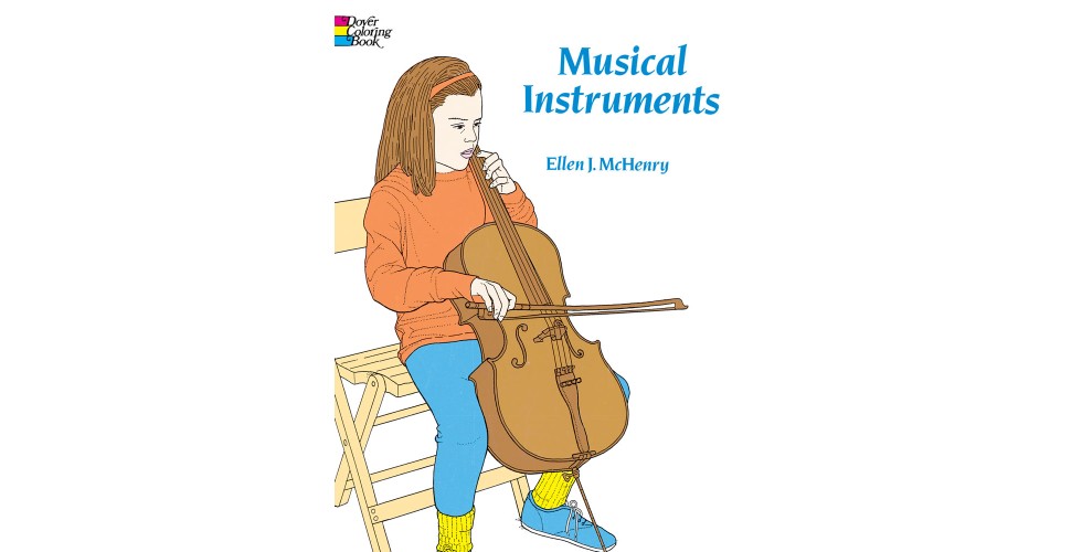 Musical Instruments Colouring Book