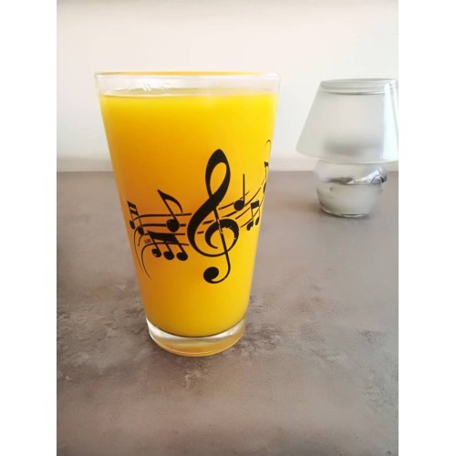 Pint Glass WAVY Staff Design