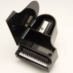 Piano Pencil Sharpener Black
