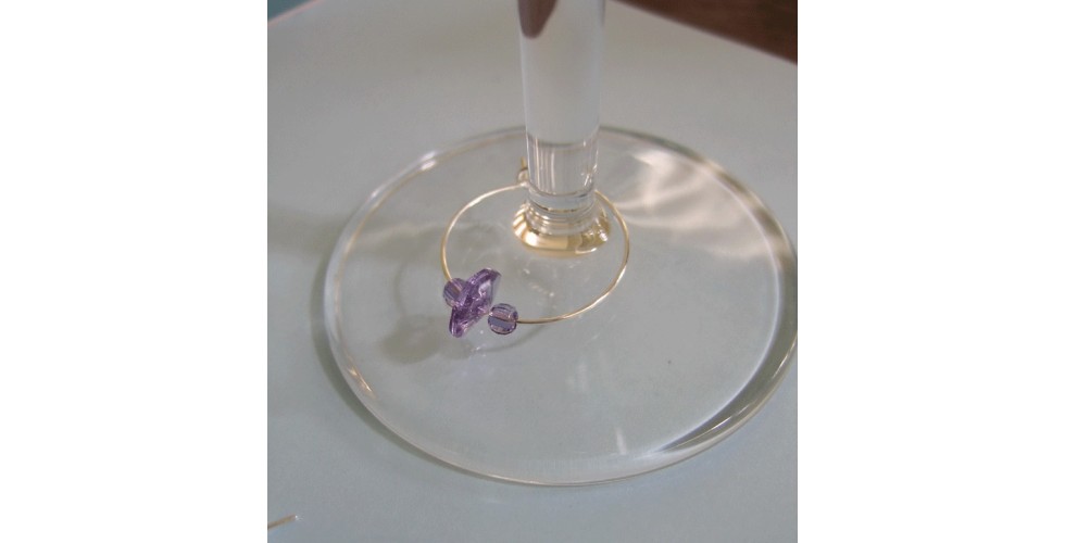 ACRYLIC Mix Heart With Two Glass Beads 