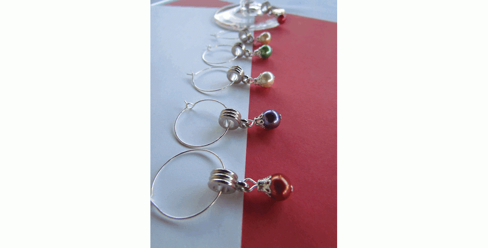 COLOURFUL Wine Glass Charms