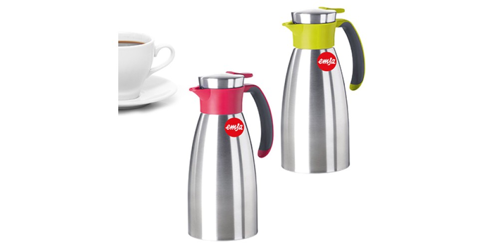 Soft Grip Jug Stainless Steel 1L Emsa