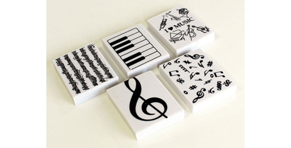 Musical Design Erasers