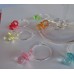 Multi Colored BABY PACIFIERS Wine Glass Charms